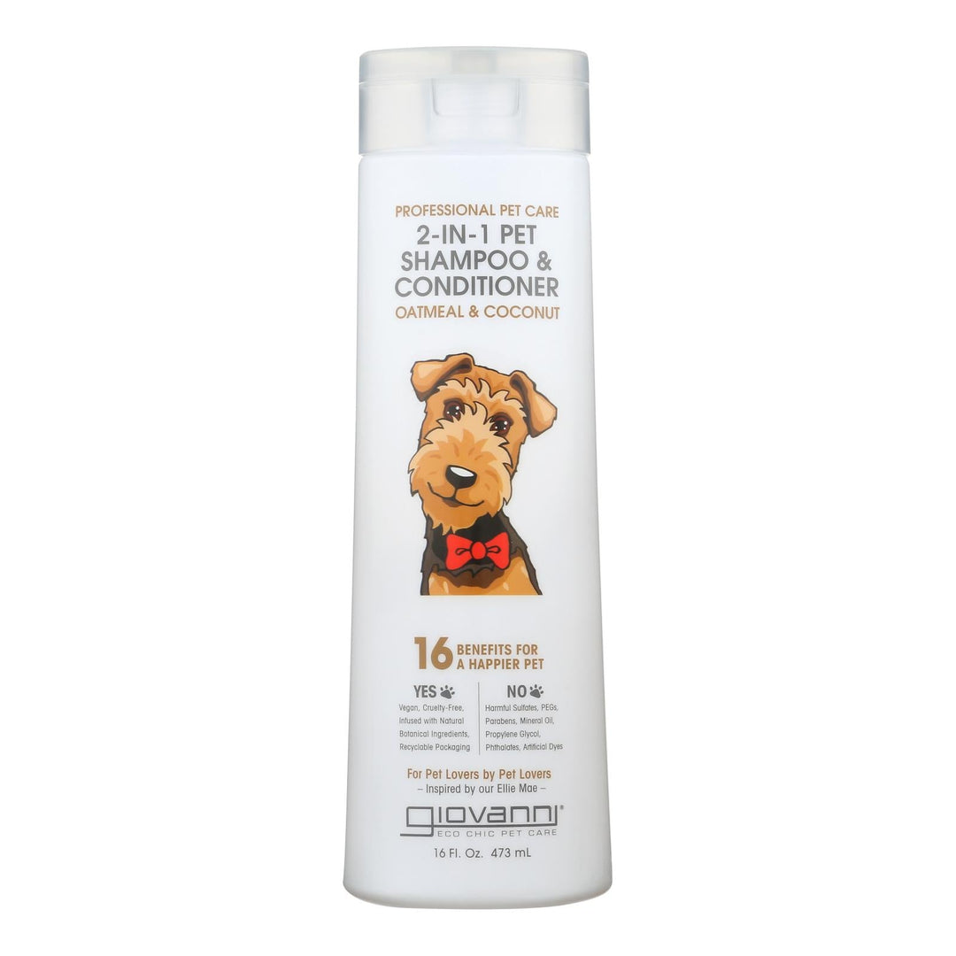 Giovanni Hair Care Products - Pet Shamp&cond Oatml&cnut - 1 Each - 16 Fz - Maras Green
